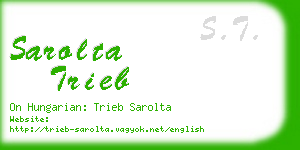 sarolta trieb business card